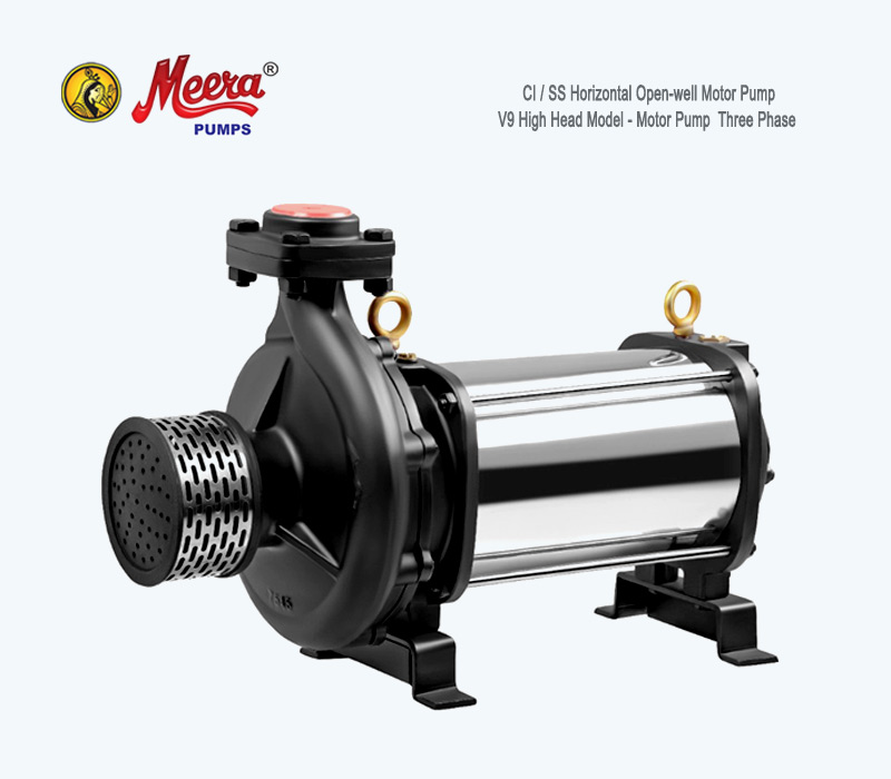 V9 Horizontal Openwell High Head Pumps Manufacturers - Suppliers  Meera Brand Rajkot Gujarat India