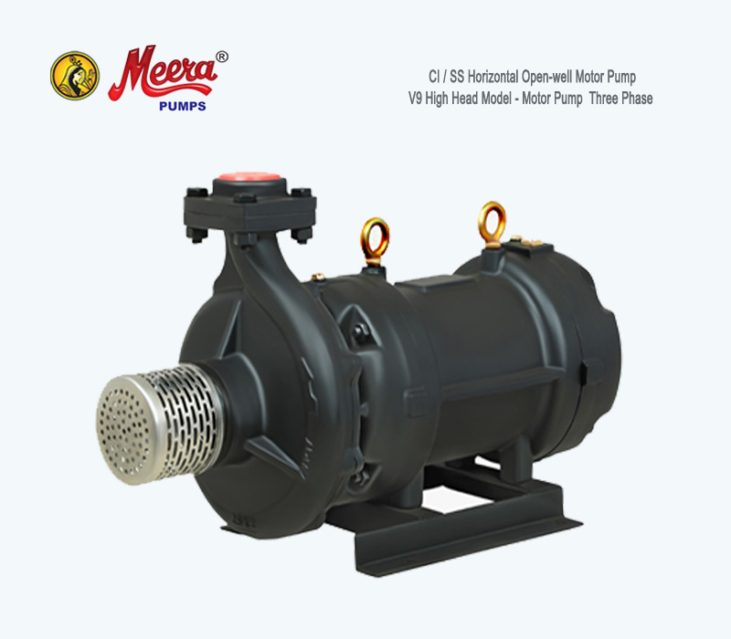 V9 Horizontal Openwell High Head Pumps Manufacturers - Suppliers  Meera Brand Rajkot Gujarat India